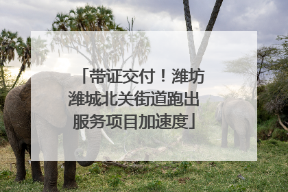 带证交付！潍坊潍城北关街道跑出服务项目加速度