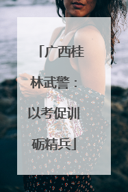 广西桂林武警：以考促训砺精兵