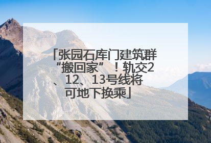 张园石库门建筑群“搬回家”！轨交2、12、13号线将可地下换乘