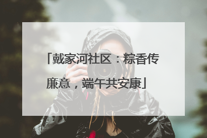戴家河社区：粽香传廉意，端午共安康