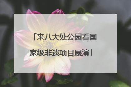 来八大处公园看国家级非遗项目展演