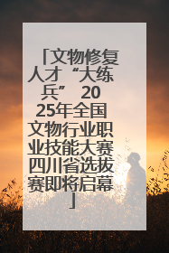 文物修复人才“大练兵” 2025年全国文物行业职业技能大赛四川省选拔赛即将启幕