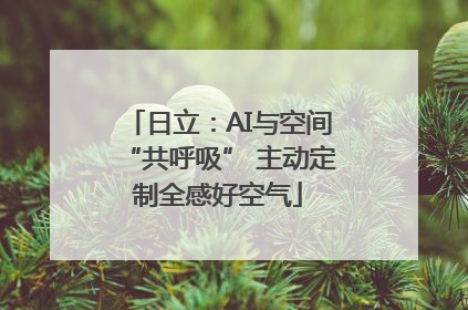 日立：AI与空间“共呼吸” 主动定制全感好空气