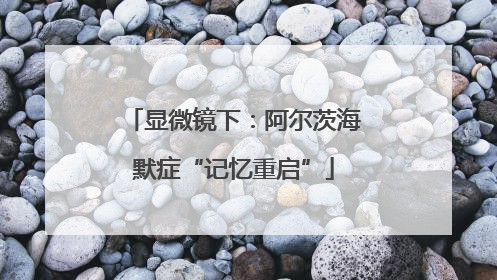 显微镜下：阿尔茨海默症“记忆重启”
