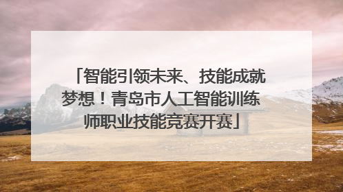 智能引领未来、技能成就梦想！青岛市人工智能训练师职业技能竞赛开赛