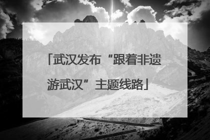 武汉发布“跟着非遗游武汉”主题线路