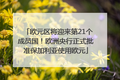 欧元区将迎来第21个成员国！欧洲央行正式批准保加利亚使用欧元