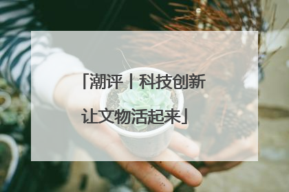 潮评丨科技创新让文物活起来