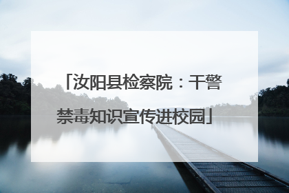 汝阳县检察院：干警禁毒知识宣传进校园