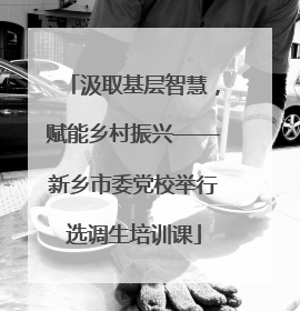 汲取基层智慧，赋能乡村振兴——新乡市委党校举行选调生培训课