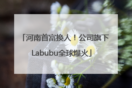 河南首富换人！公司旗下Labubu全球爆火