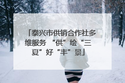泰兴市供销合作社多维服务 “供”绘“三夏”好“丰”景
