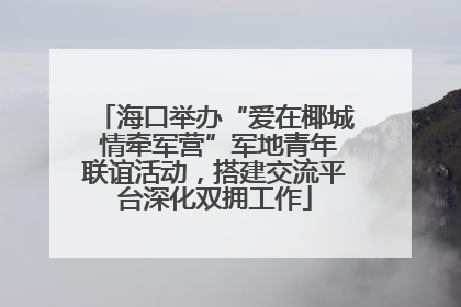海口举办“爱在椰城 情牵军营”军地青年联谊活动，搭建交流平台深化双拥工作