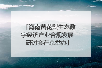 海南黄花梨生态数字经济产业合规发展研讨会在京举办