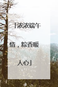 浓浓端午情，粽香暖人心