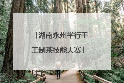 湖南永州举行手工制茶技能大赛