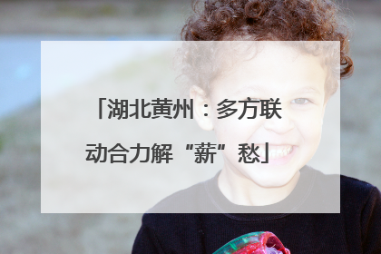 湖北黄州：多方联动合力解“薪”愁