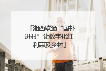 湘西联通“国补进村”让数字化红利惠及乡村