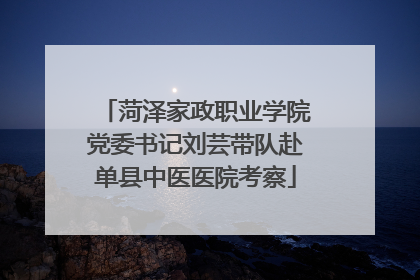 菏泽家政职业学院党委书记刘芸带队赴单县中医医院考察