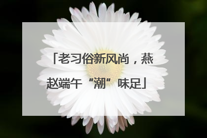 老习俗新风尚，燕赵端午“潮”味足