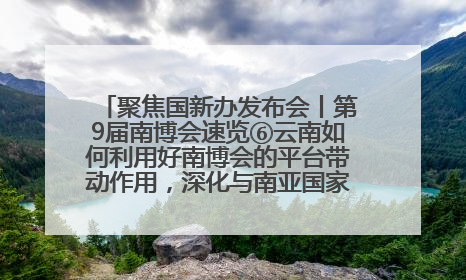 聚焦国新办发布会丨第9届南博会速览⑥云南如何利用好南博会的平台带动作用，深化与南亚国家的交流与合作？