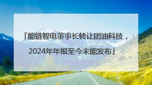 能链智电董事长转让团油科技，2024年年报至今未能发布