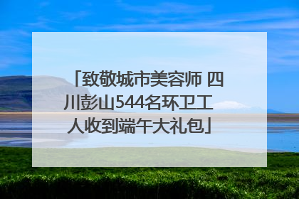 致敬城市美容师 四川彭山544名环卫工人收到端午大礼包