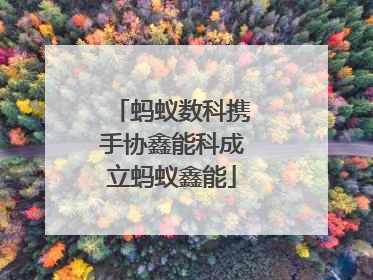 蚂蚁数科携手协鑫能科成立蚂蚁鑫能