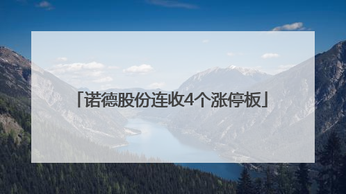 诺德股份连收4个涨停板