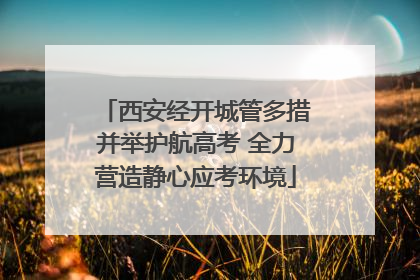 西安经开城管多措并举护航高考 全力营造静心应考环境