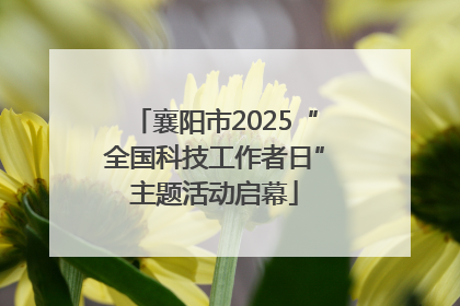 襄阳市2025“全国科技工作者日”主题活动启幕