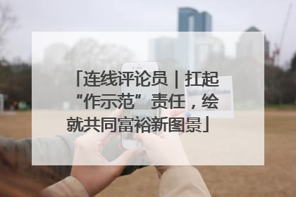 连线评论员｜扛起“作示范”责任，绘就共同富裕新图景