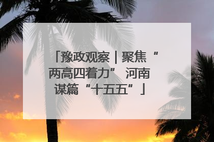 豫政观察｜聚焦“两高四着力” 河南谋篇“十五五”