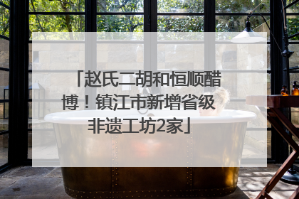 赵氏二胡和恒顺醋博！镇江市新增省级非遗工坊2家