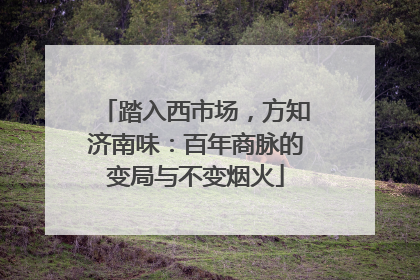 踏入西市场，方知济南味：百年商脉的变局与不变烟火