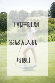 韩国计划发展无人机母舰