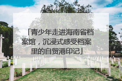 青少年走进海南省档案馆，沉浸式感受档案里的自贸港印记