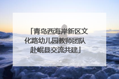青岛西海岸新区文化路幼儿园教师团队赴岷县交流共建