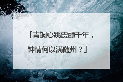 青铜心跳震颤千年，钟情何以满随州？
