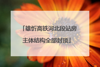 雄忻高铁河北段站房主体结构全部封顶