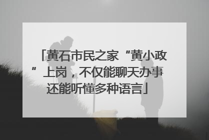 黄石市民之家“黄小政”上岗，不仅能聊天办事还能听懂多种语言