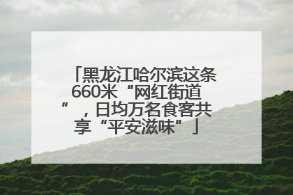 黑龙江哈尔滨这条660米“网红街道”，日均万名食客共享“平安滋味”