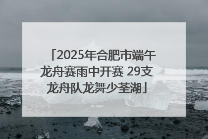 2025年合肥市端午龙舟赛雨中开赛 29支龙舟队龙舞少荃湖