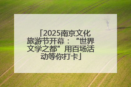 2025南京文化旅游节开幕：“世界文学之都”用百场活动等你打卡
