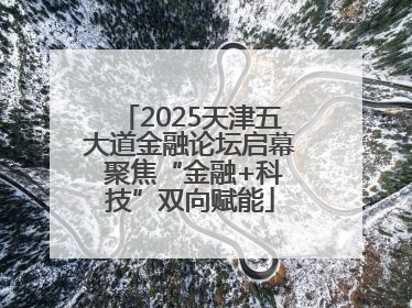 2025天津五大道金融论坛启幕 聚焦“金融+科技”双向赋能