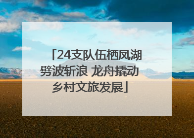 24支队伍栖凤湖劈波斩浪 龙舟撬动乡村文旅发展