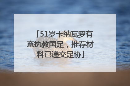 51岁卡纳瓦罗有意执教国足，推荐材料已递交足协